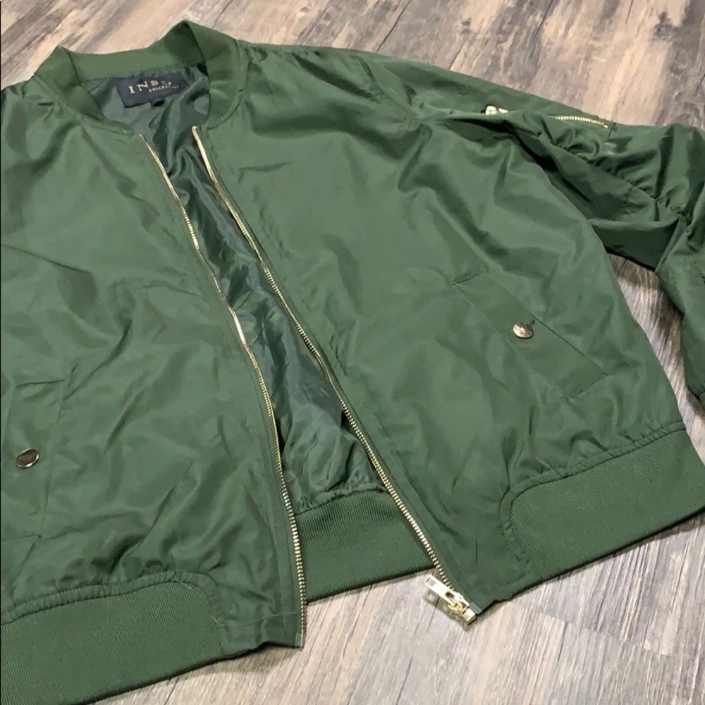 Olive green bomber